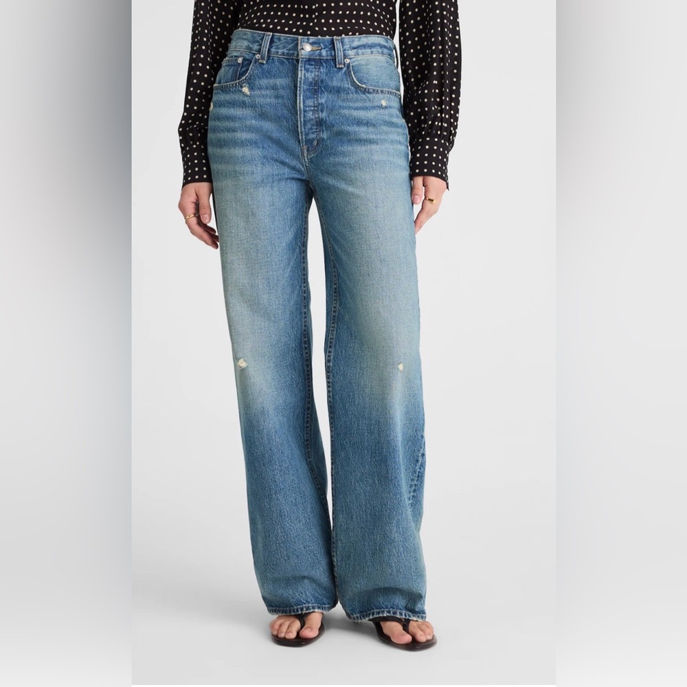 Madewell -The Low-Slung Baggy Jean in Airy Denim NWT Sz 29